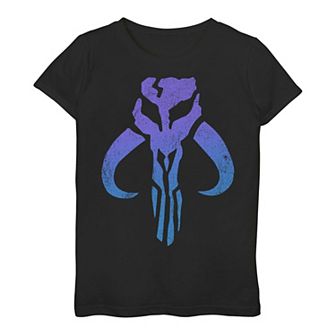 Girls 3-16 Star Wars Mandalorian Logo Tee