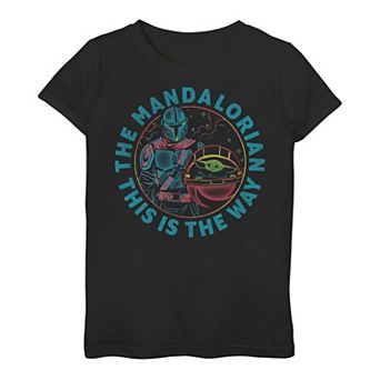 Girls 3-16 Star Wars The Mandalorian "This Is The Way" Circle Up Tee