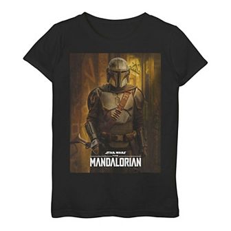 Girls 3-16 Star Wars The Mandalorian Illustrated Poster Tee