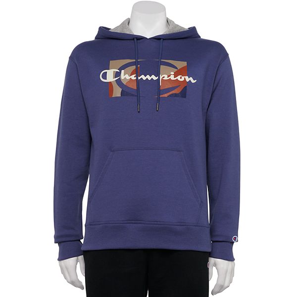 Champion men's graphic on sale powerblend fleece hoodie