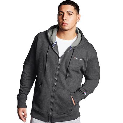 Men s Champion Powerblend Fleece Full Zip Hoodie