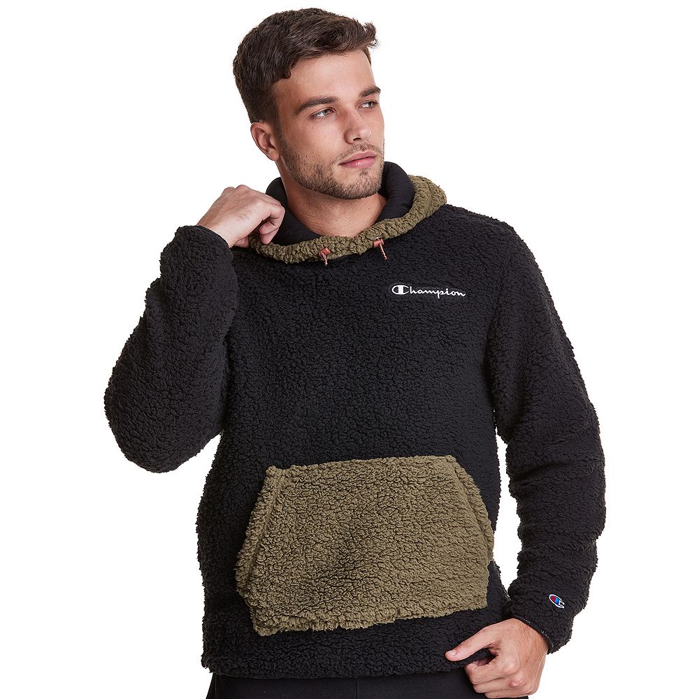 Champion sherpa hoodie black hotsell