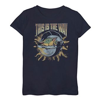 Girls 3-16 Star Wars Rock The Child AKA Baby Yoda Pod Tee