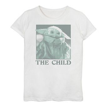 Girls 3-16 Star Wars The Mandalorian The Child AKA Baby Yoda Monochrome Tee