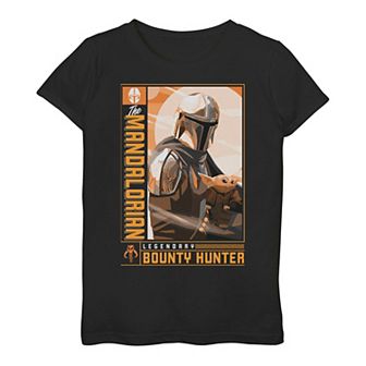 Girls 3-16 Star Wars The Mandalorian Legendary Bounty Hunter Poster Tee