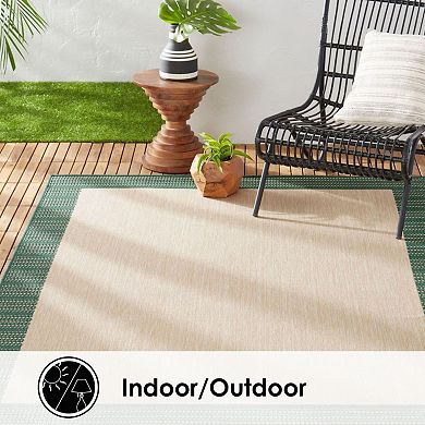 Nicole Miller New York Patio Country Landry Indoor Outdoor Area Rug