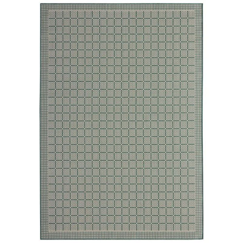 Nicole Miller New York Patio Country Luna Indoor Outdoor Area Rug, Brown Over, 7X10 Ft