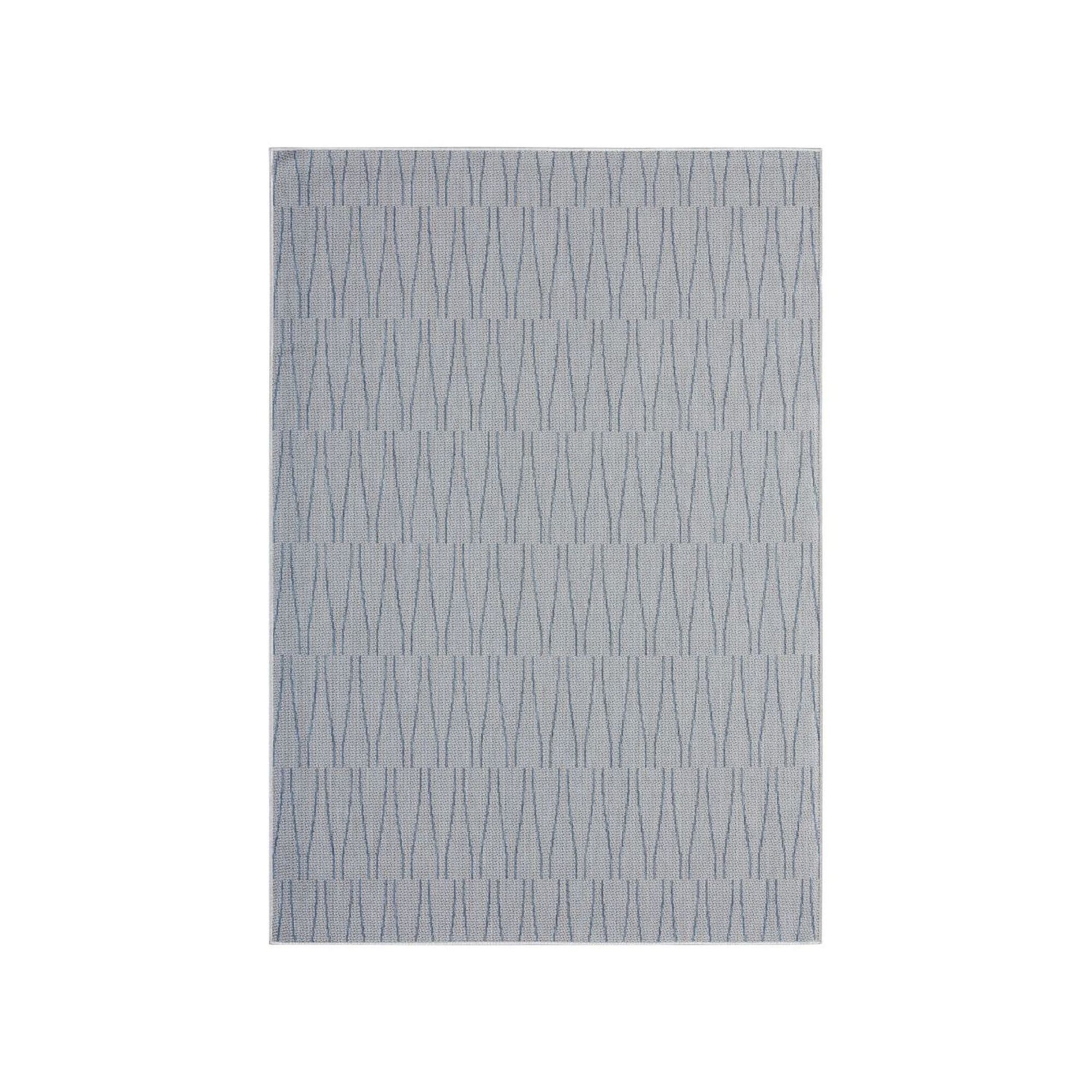 Nicole Miller New York Patio Country Willow Indoor Outdoor Area Rug, Blue G