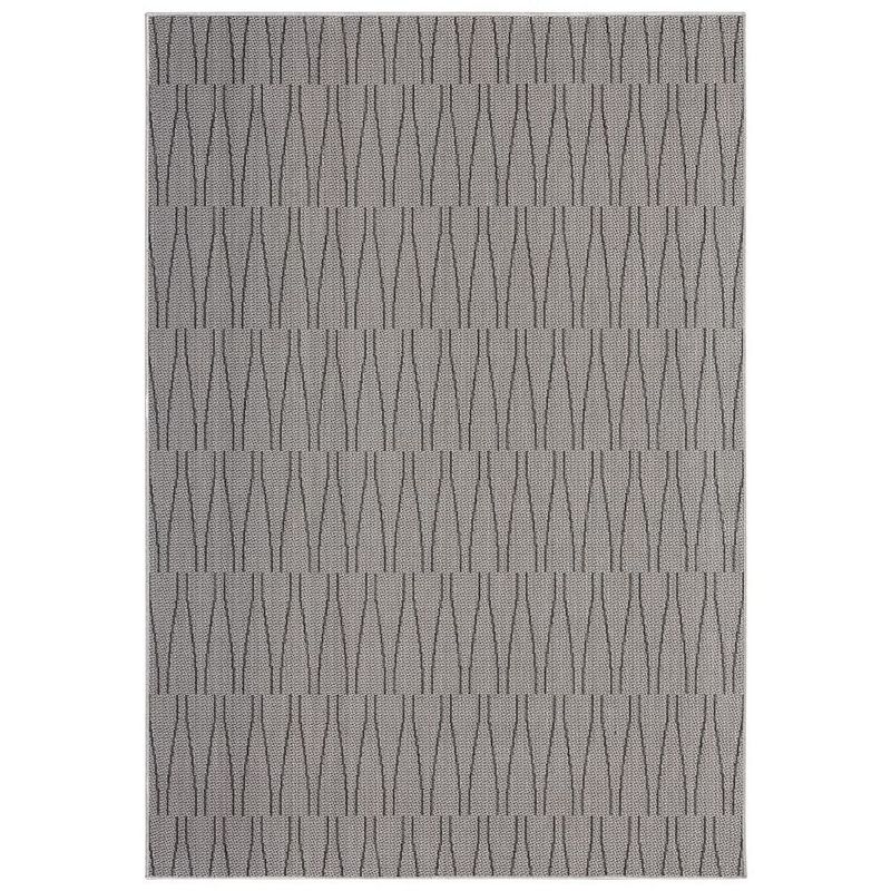 Nicole Miller New York Patio Country Willow Indoor Outdoor Area Rug, Brown Over, 7X10 Ft