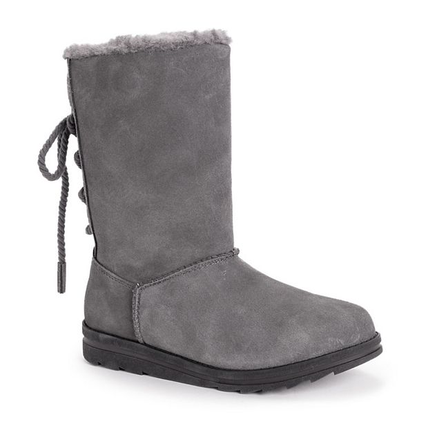 Muk Luks Suede retailer Ziggy Rodeo Water Resistant Boots with Wool Lining & Memory Foam