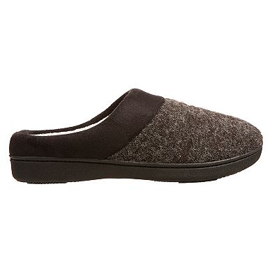 isotoner Marisol Microsuede & Heathered Women's Hoodback Slippers