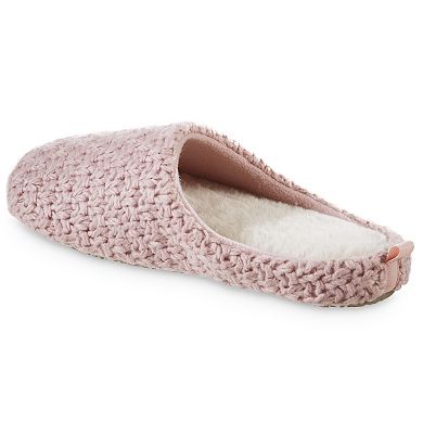 isotoner Sutton Chunky Knit Hoodback Women's Slippers