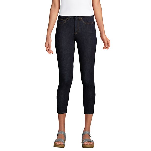 Women's Tall Lands' End Stretch High-Rise Skinny Crop Jeggings