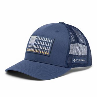 Men's Columbia Tree American Flag Mesh Snapback Cap