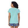 Women's Disney's Lilo and Stitch Short Sleeve Pajama Top and Pajama Shorts Sleep Set