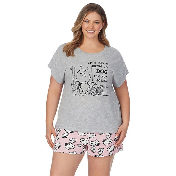 Plus size best sale snoopy pajamas