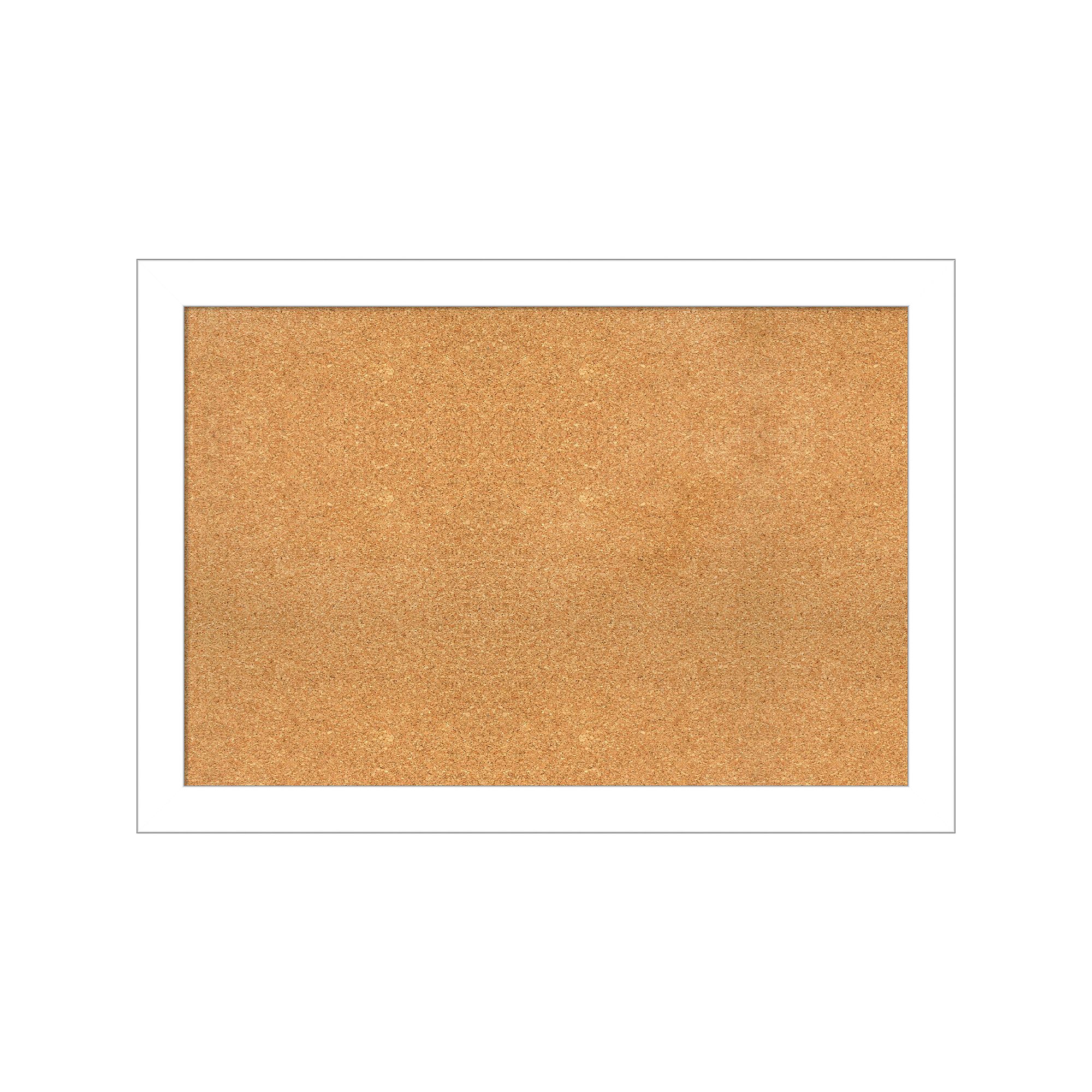 Amanti Art Wedge Framed Cork Board Wall Decor, Brown