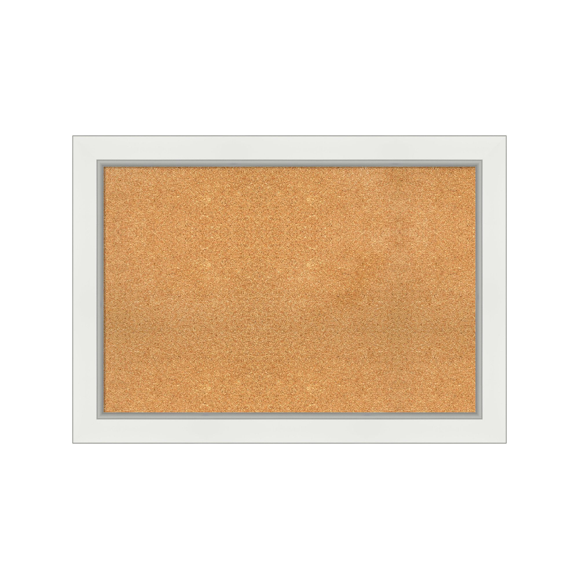 Amanti Art Eva Rectangular Framed Cork Board Wall Decor, Brown