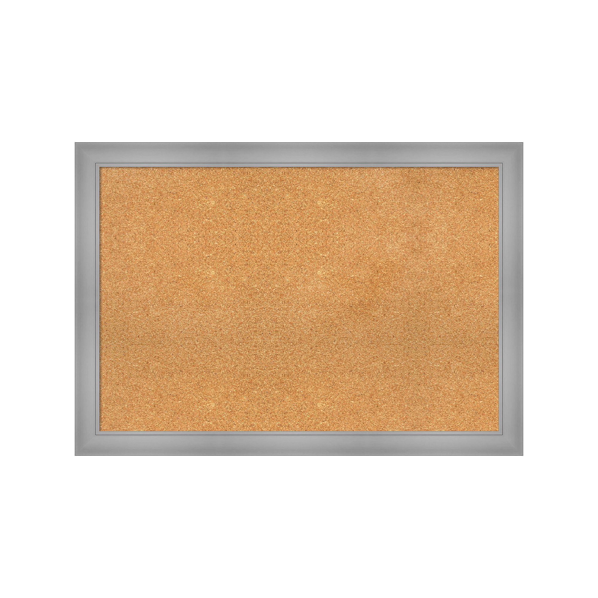Amanti Art Flair Polished Framed Cork Board Wall Decor, Brown