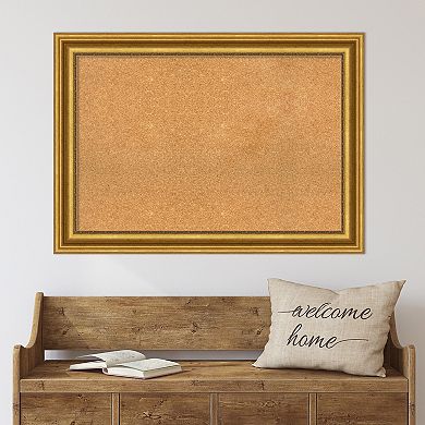 Amanti Art Parlor Gold Finish Framed Cork Board Wall Decor