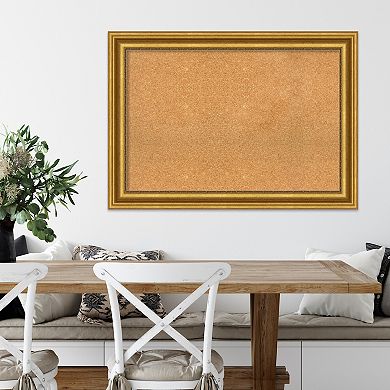Amanti Art Parlor Gold Finish Framed Cork Board Wall Decor