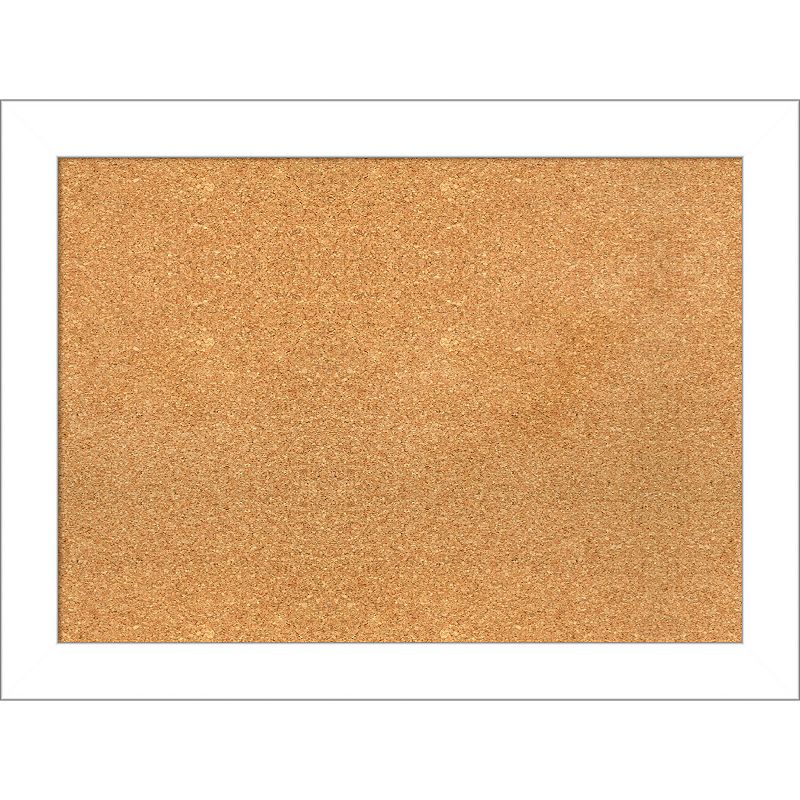 48820179 Amanti Art Wedge White Framed Cork Board Wall Deco sku 48820179