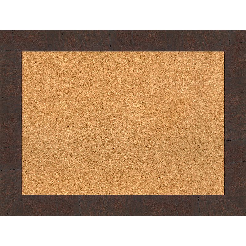 48820189 Amanti Art Wildwood Brown Framed Cork Board Wall D sku 48820189