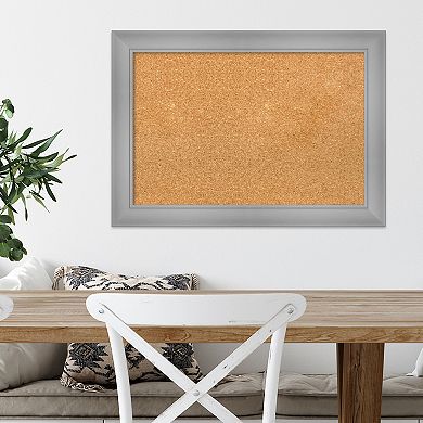 Amanti Art Flair Polished Nickel Finish Framed Cork Board Wall Decor