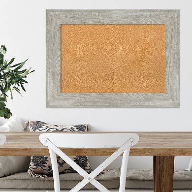 Amanti Art Dove Gray Wash Framed Cork Board Wall Decor