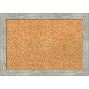 Amanti Art Dove Greywash Narrow Framed Cork Board Wall Decor