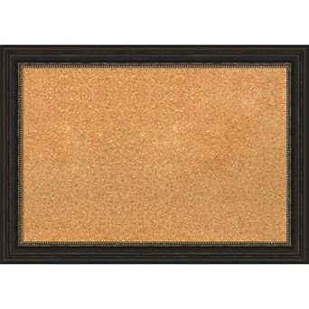 Amanti Art Accent Bronze Narrow Framed Cork Board Wall Decor