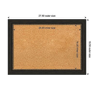 Amanti Art Accent Bronze Narrow Framed Cork Board Wall Decor