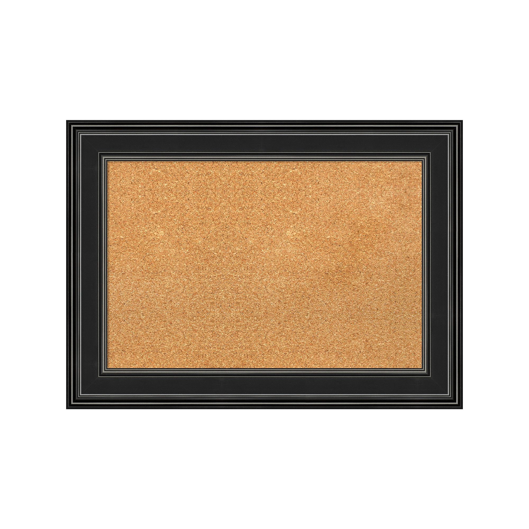 Amanti Art Ridge Black Framed Cork Board Wall Decor, White
