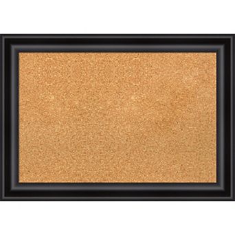 Amanti Art Grand Black Narrow Framed Cork Board Wall Decor