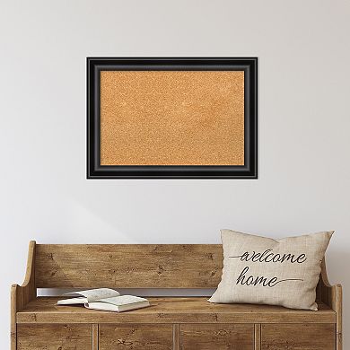 Amanti Art Grand Black Narrow Framed Cork Board Wall Decor