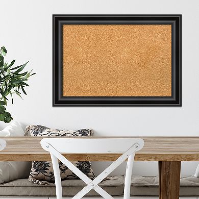 Amanti Art Grand Black Narrow Framed Cork Board Wall Decor