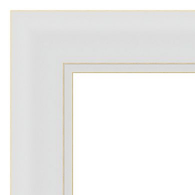 Amanti Art Flair Soft White Narrow Framed Cork Board Wall Decor