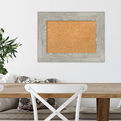 Amanti Art Graywash Dove Framed Cork Board Wall Decor
