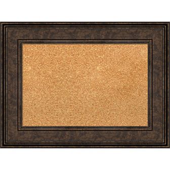Amanti Art Ridge Bronze Finish Framed Cork Board Wall Decor