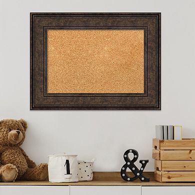 Amanti Art Ridge Bronze Finish Framed Cork Board Wall Decor