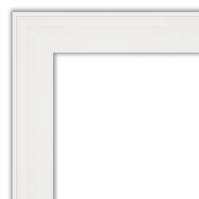 Amanti Art Vanity White Narrow Framed Cork Board Wall Decor