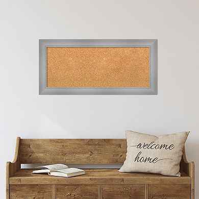 Amanti Art Flair Polished Nickel Finish Framed Cork Board Wall Decor