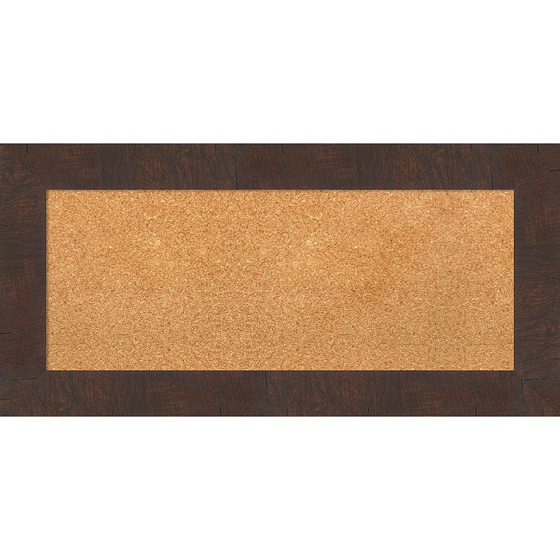 31052324 Amanti Art Wildwood Brown Framed Cork Board Wall D sku 31052324