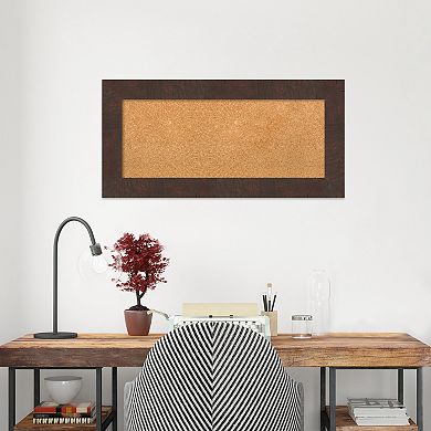 Amanti Art Wildwood Brown Framed Cork Board Wall Decor