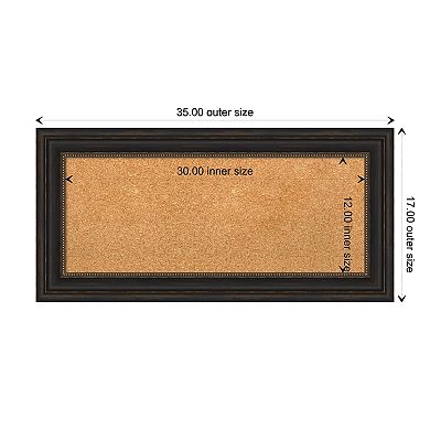 Amanti Art Accent Bronze Framed Natural Cork Board Wall Decor