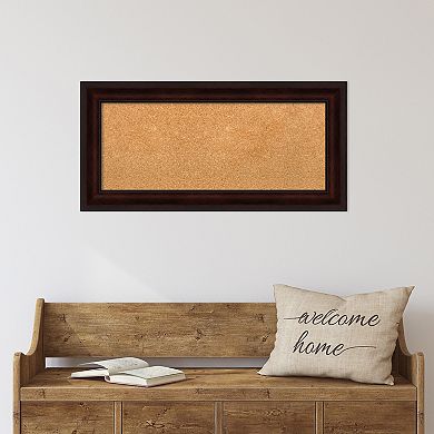 Amanti Art Coffee Bean Brown Framed Cork Board Wall Decor