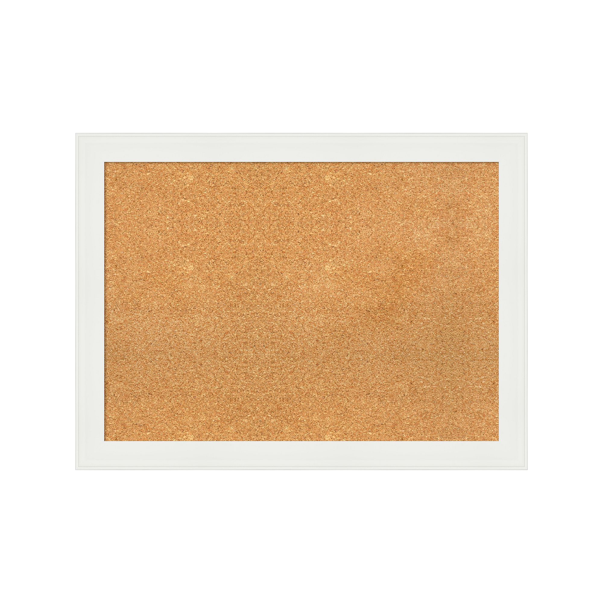 Amanti Art Vanity White Narrow Framed Cork Board Wall Decor, Black