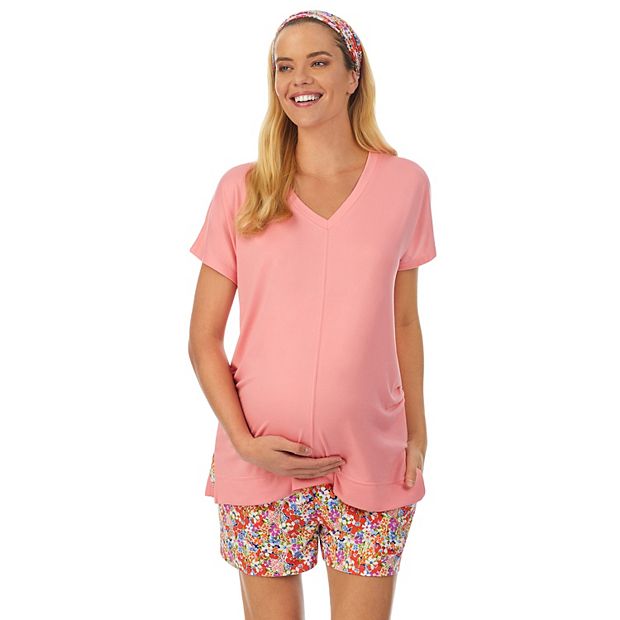 Maternity Cuddl Duds® 3-piece Headband, Pajama Top, & Pajama Boxer