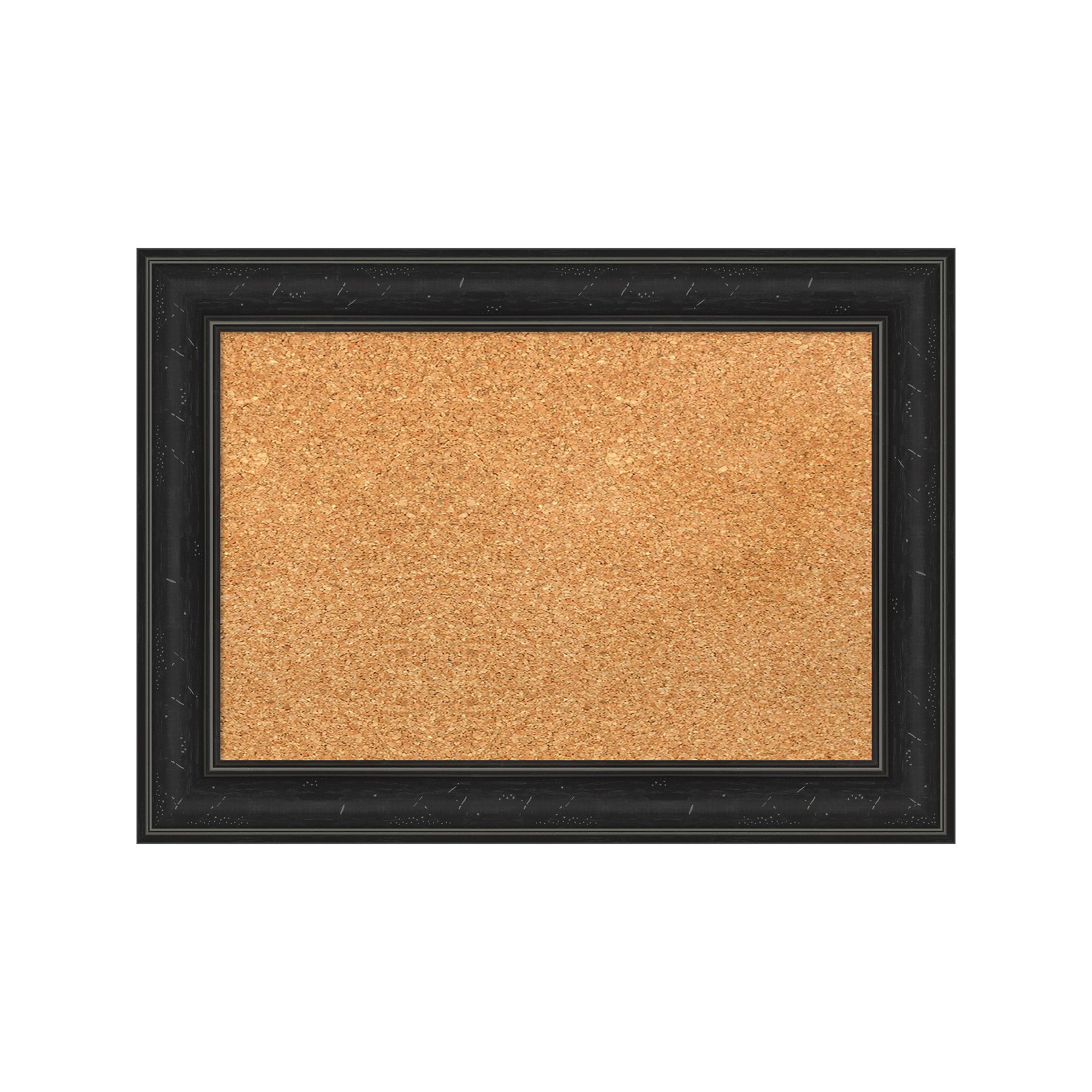 Amanti Art Shipwreck Black Narrow Framed Cork Board Wall Decor, Brown