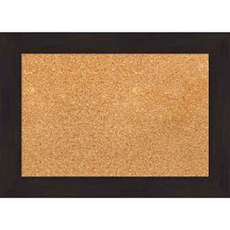 Amanti Art Furniture Espresso Narrow Framed Cork Board Wall Decor